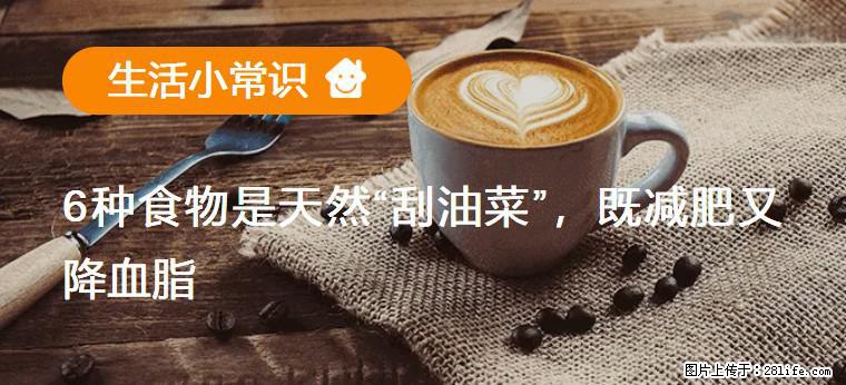 【生活小常识】6种食物是天然“刮油菜”，既减肥又降血脂 - 湖州生活资讯 - 湖州28生活网 huzhou.28life.com